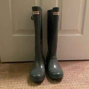 Gray Hunter Rainboots Size 7 Good Condition